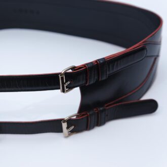 Cinturon Loewe negro vintage - Imagen 5