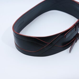 Cinturon Loewe negro vintage - Imagen 4