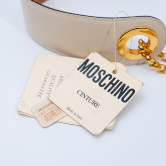 Cinturon Moschino blanco 90s - Imagen 6