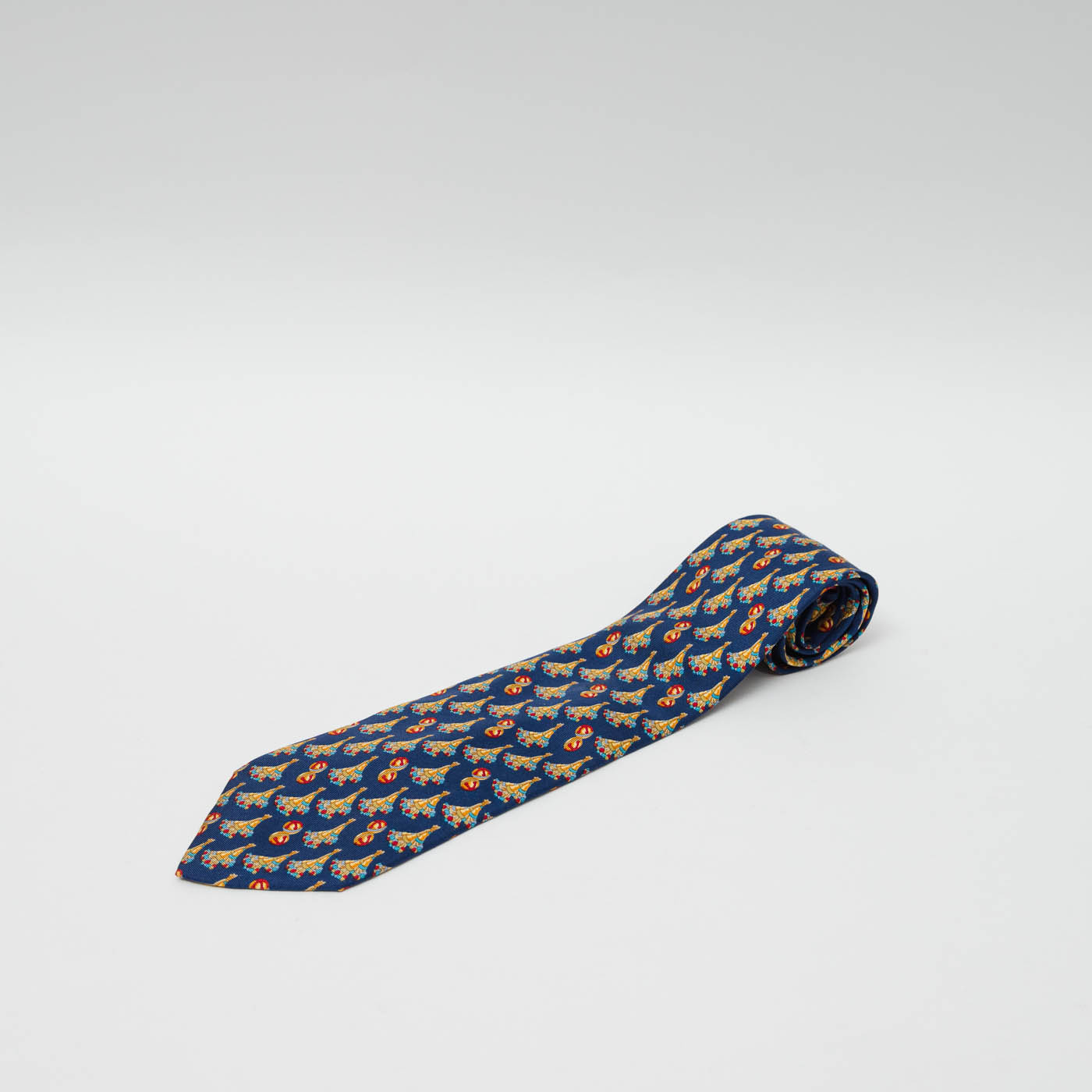 Corbata Loewe estampado artesanía - El Vestidor Vintage Moda primeras marcas segunda mano y vintage