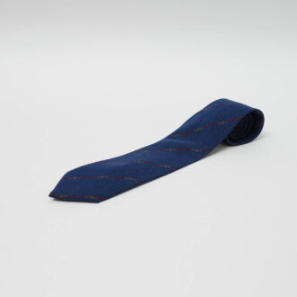 Corbata Celine marino estampada