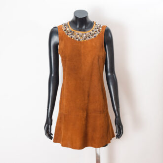 Vestido de ante Balenciaga