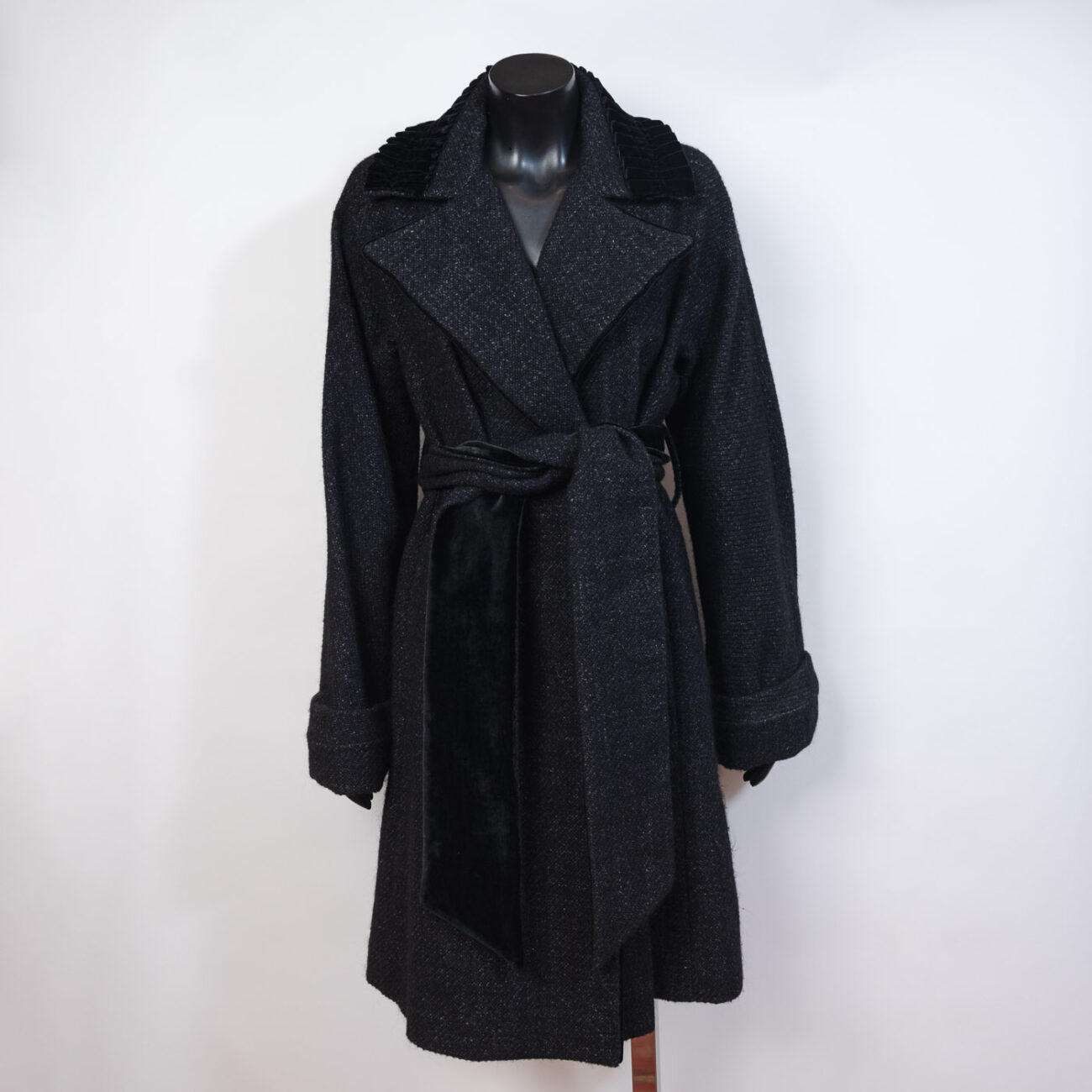 Abrigo negro Etro mujer