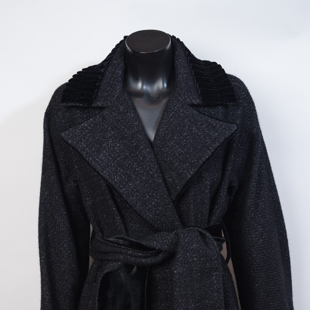 Abrigo negro Etro mujer - Imagen 3