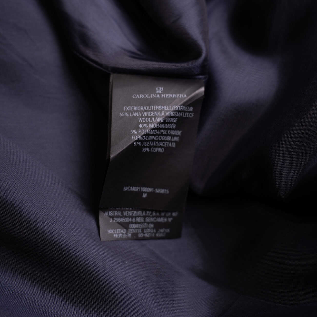 Carolina Herrera Abrigo Mohair azul - Imagen 8